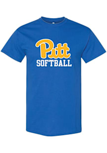 Summit Sportswear Pitt Panthers Youth Blue Softball Short Sleeve T-Shirt