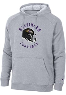Champion Baltimore Ravens Mens Black Helmet Circular Long Sleeve Hoodie