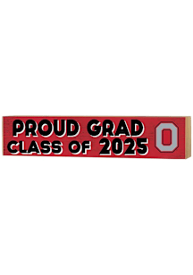 KH Sports Fan Ohio State Buckeyes 3x13 Block Sign Class of 2025 Sign - Red