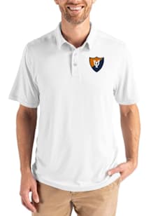 Cutter and Buck Illinois Fighting Illini Mens White Vault Coastline Eco Short Sleeve Polo