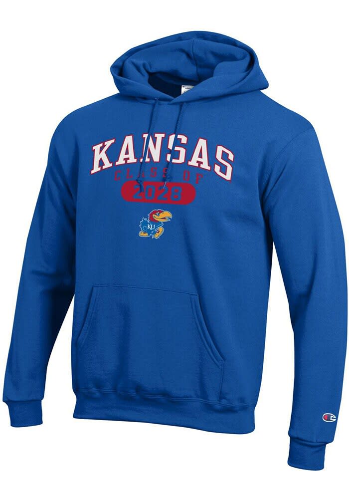 Champion Kansas Jayhawks Mens ROYAL Class of 2028 Powerblend