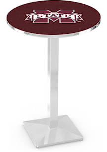 Mississippi State Bulldogs Chrome Square Base Pub Table