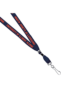 Jardine Illinois Fighting Illini 3/8 Alumni Sublimated Lanyard - Orange