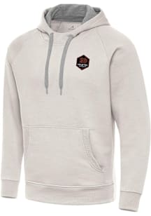 Antigua Houston Dynamo Mens White Victory Long Sleeve Hoodie