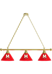 Gold Maryland Terrapins 3 Shade Billiard Lamp