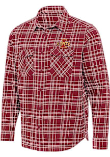 Antigua Iowa State Cyclones Mens Cardinal Private Long Sleeve Dress Shirt