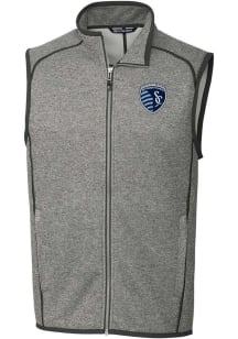 Cutter and Buck Sporting Kansas City Mens Grey Mainsail Sleeveless Jacket