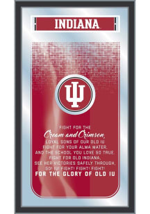 Indiana Hoosiers Fight Song Hanging Back Bar Mirror