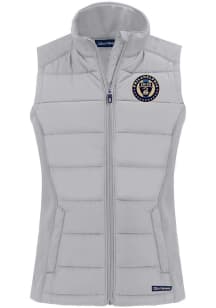 Cutter and Buck Philadelphia Union Womens Grey Evoke Vest