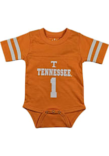 Little King Tennessee Volunteers Baby Orange Game Day Short Sleeve One Piece
