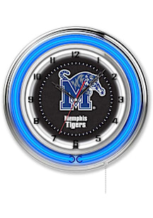 Memphis Tigers 19in Neon Wall Clock