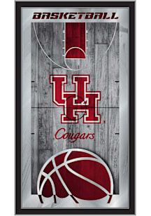 Houston Cougars Basketball Hanging Back Bar Mirror