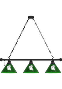Black Michigan State Spartans 3 Shade Billiard Lamp