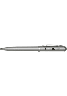 Illinois Fighting Illini Click Action Gel Pen Set - Silver