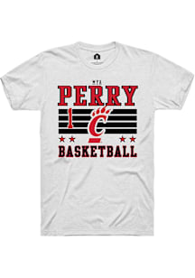 Mya Perry Cincinnati Bearcats White NIL Striped Short Sleeve Player T Shirt
