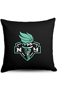 New York Liberty 18x18 Throw Pillow - Black
