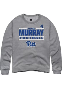 Rashan Murray Rally Mens Graphite Pitt Panthers NIL Stacked Box Player Crew