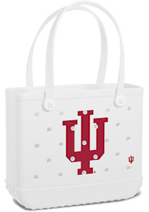 Indiana Hoosiers  Medium Bogg Bag Tote Bag - White
