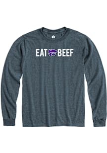 Rally K-State Wildcats Grey Eat Beef Long Sleeve T Shirt