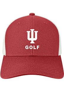 Indiana Hoosiers Golf Mid Pro Trucker Adjustable Hat - Red