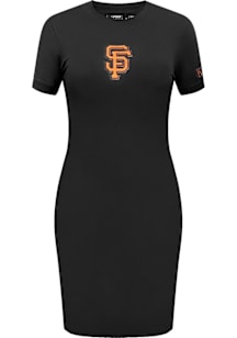 Pro Standard San Francisco Giants Womens Black Classic Short Sleeve Dress