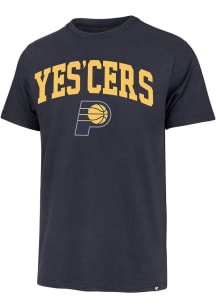 47 Indiana Pacers Navy Blue Yes 'Cers Short Sleeve Fashion T Shirt
