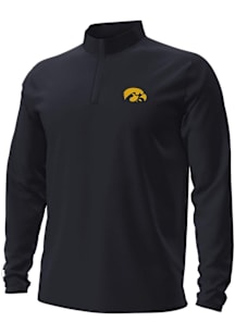 Under Armour Iowa Hawkeyes Mens Black Motion Long Sleeve Qtr Zip Pullover