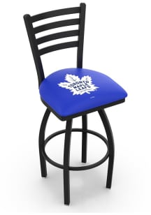 Toronto Maple Leafs High Back Swivel Pub Stool - Black