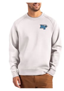 Cutter and Buck Middle Tennessee Blue Raiders Mens Grey Roam Long Sleeve Crew Sweatshirt
