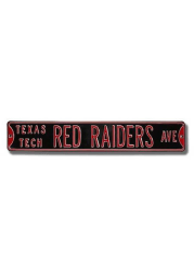 Texas Tech Red Raiders Black Metal Sign