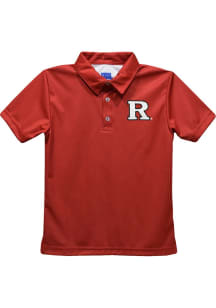 Vive La Fete Rutgers Scarlet Knights Youth Red Team Short Sleeve Polo Shirt