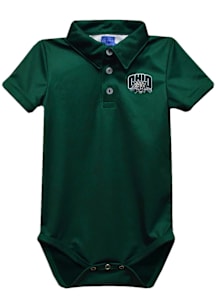 Vive La Fete Ohio Bobcats Baby Green Team Short Sleeve One Piece Polo