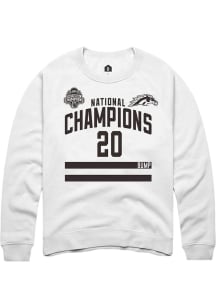 Alex Bump Rally Mens White Western Michigan Broncos NIL 2025 National Champions Shirzee Player Cre..