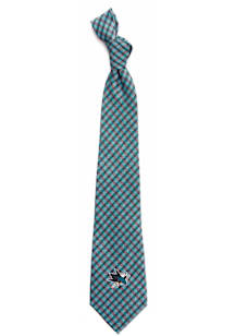 San Jose Sharks Gingham Mens Tie