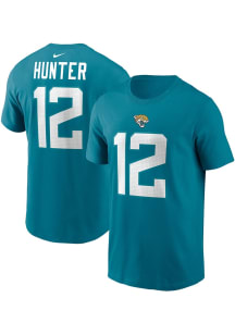 Travis Hunter Jacksonville Jaguars Teal Home Short Sleeve Player T Shirt