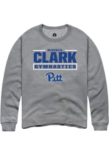 McKenzie Clark Rally Mens Graphite Pitt Panthers NIL Stacked Box Player Crew