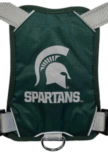 Green Michigan State Spartans Team Logo Harness Pet Collar