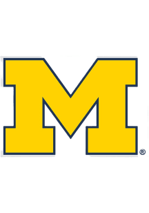 Yellow Michigan Wolverines Main Mark Decal