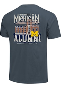 Michigan Wolverines Navy Blue Campus Alumni Short Sleeve T Shirt