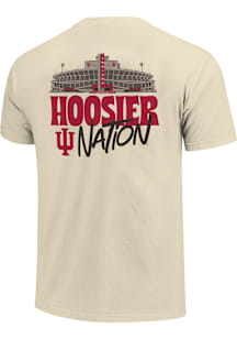 Indiana Hoosiers Ivory Football Stadium Ball Nation Short Sleeve T Shirt