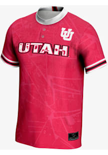 ProSphere Utah Utes Mens Red Vigor Baseball Jersey