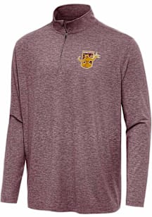 Antigua Detroit City FC Mens Maroon Hunk Long Sleeve Qtr Zip Pullover