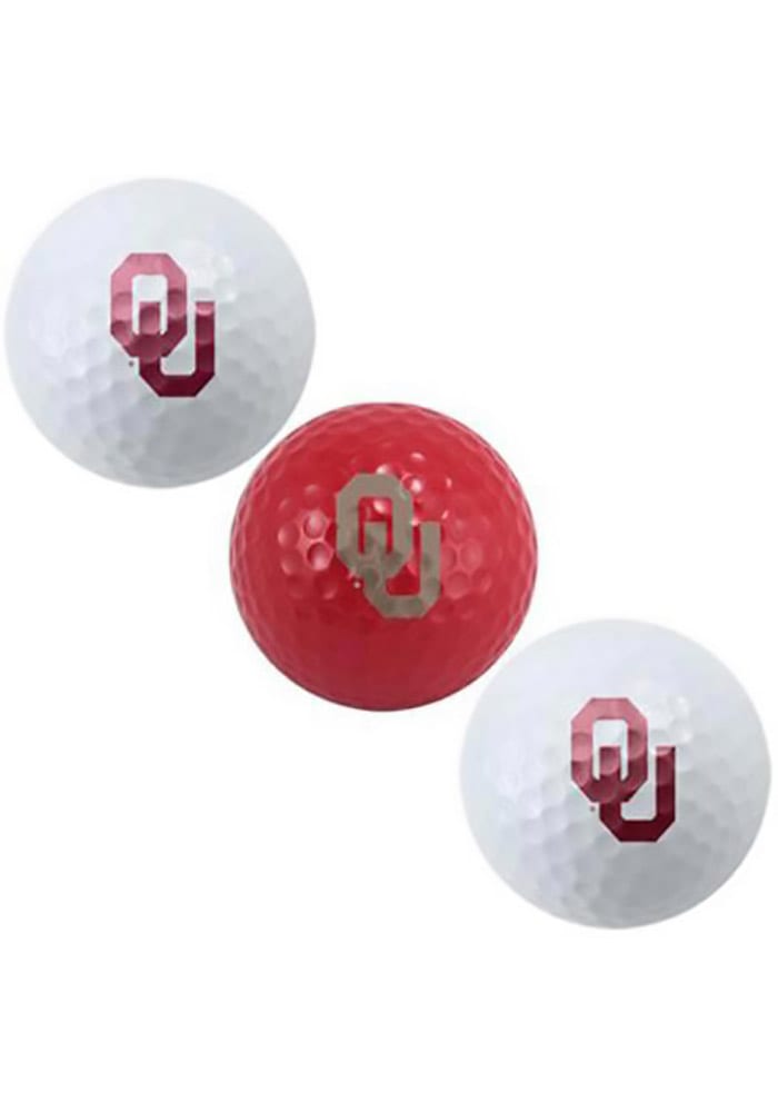Oklahoma Sooners 3 Pack Golf Balls