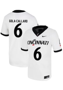 Trevon Gola-Callard Nike Mens White Cincinnati Bearcats NIL Name And Number Football Jersey