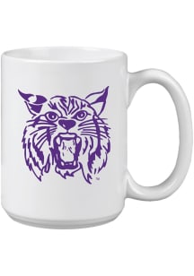 White K-State Wildcats 15oz Vault Sketch Ceramic Mug
