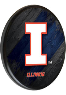 Black Illinois Fighting Illini Printed Sign