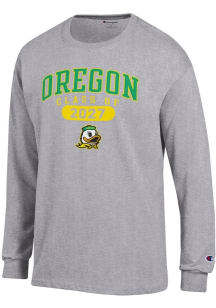 Mens Oregon Ducks Grey Champion Class of 2027 Jersey Tee