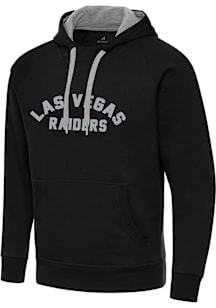 Antigua Las Vegas Raiders Mens Black HomeField Victory Long Sleeve Hoodie