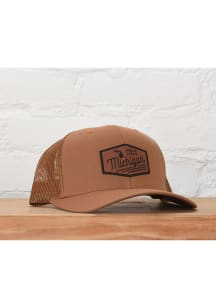 Michigan 112 Trucker Adjustable Hat - Brown
