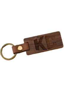 Kansas City KC Keychain - Brown